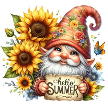 Load image into Gallery viewer, Flower Gnome-Full Round Diamond Painting-30x30cm
