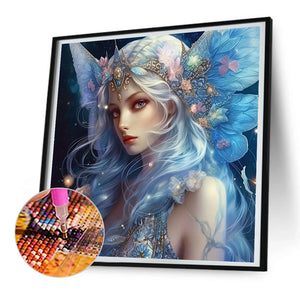 Elf Girl-Full Round Diamond Painting-30x30cm
