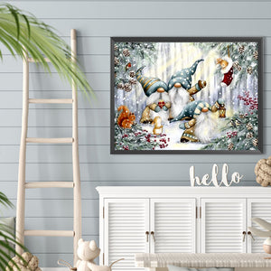 Gnome-Full Round Diamond Painting-40x30cm