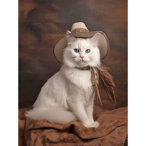 Western Cowboy Animal-Full Round Diamond Painting-30x40cm
