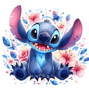 Stitch-Full Round Diamond Painting-30x30cm