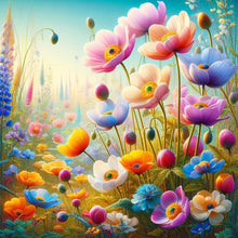 Load image into Gallery viewer, Flower-Full Round Diamond Painting-30x30cm
