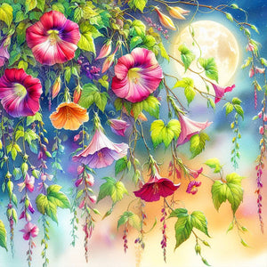 Flower-Full Round Diamond Painting-30x30cm