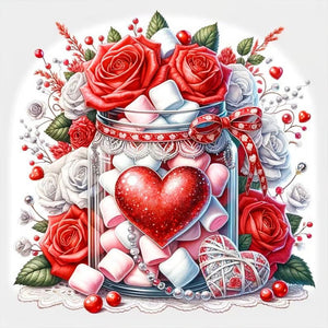 Flower-Full Round Diamond Painting-30x30cm