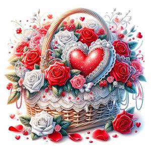 Flower-Full Round Diamond Painting-30x30cm