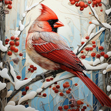 Load image into Gallery viewer, Cardinal-Full Round Diamond Painting-30x30cm
