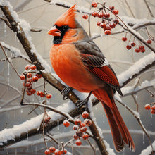 Load image into Gallery viewer, Cardinal-Full Round Diamond Painting-30x30cm
