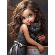 Load image into Gallery viewer, Sweet Girl-Full Round Diamond Painting-30x40cm
