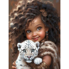 Load image into Gallery viewer, Sweet Girl-Full Round Diamond Painting-30x40cm
