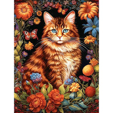 Load image into Gallery viewer, Cat-Full Round Diamond Painting-30x40cm
