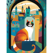 Load image into Gallery viewer, Cat-Full Round Diamond Painting-30x40cm

