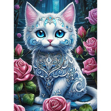 Load image into Gallery viewer, Cat-Full Round Diamond Painting-30x40cm
