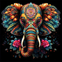 Load image into Gallery viewer, Color Elephant-Full Round Diamond Painting-30x30cm
