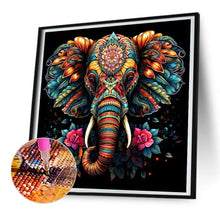 Load image into Gallery viewer, Color Elephant-Full Round Diamond Painting-30x30cm

