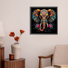 Load image into Gallery viewer, Color Elephant-Full Round Diamond Painting-30x30cm
