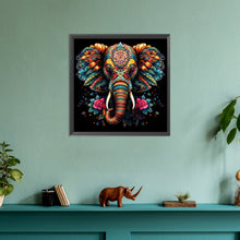 Load image into Gallery viewer, Color Elephant-Full Round Diamond Painting-30x30cm

