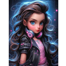 Load image into Gallery viewer, Tech Girl-Full Round Diamond Painting-30x40cm
