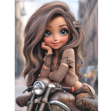 Load image into Gallery viewer, Tech Girl-Full Round Diamond Painting-30x40cm
