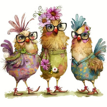 Load image into Gallery viewer, Chicken-Full Round Diamond Painting-30x30cm
