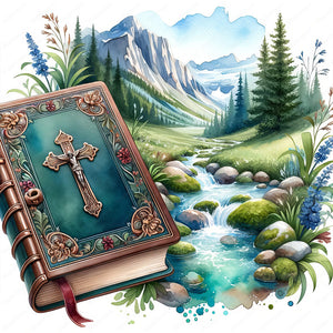Bible-Full Round Diamond Painting-30x30cm