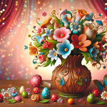 Load image into Gallery viewer, Flower-Full Round Diamond Painting-30x30cm
