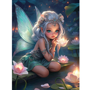 Fantasy Girl-Full Round Diamond Painting-30x40cm