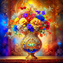Load image into Gallery viewer, Flower-Full Round Diamond Painting-40x40cm
