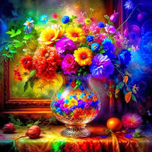 Load image into Gallery viewer, Flower-Full Round Diamond Painting-40x40cm

