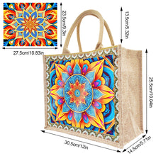 Load image into Gallery viewer, DIY Diamond Painting Linen Waterproof Handbag Shopping Storage Bag Totes Kit(with 2pcs diamond painting)
