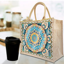 Load image into Gallery viewer, DIY Diamond Painting Linen Waterproof Handbag Shopping Storage Bag Totes Kit(with 2pcs diamond painting)
