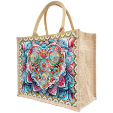 Load image into Gallery viewer, DIY Diamond Painting Linen Waterproof Handbag Shopping Storage Bag Totes Kit(with 2pcs diamond painting)
