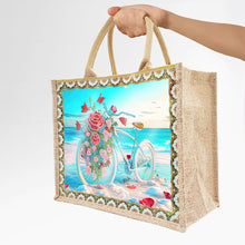 Load image into Gallery viewer, DIY Diamond Painting Linen Waterproof Handbag Shopping Storage Bag Totes Kit(with 2pcs diamond painting)
