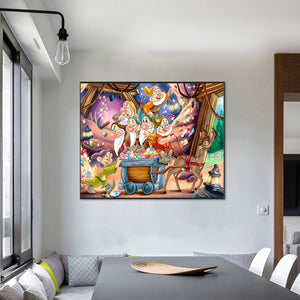 Forest Dwarf-Full Round Diamond Painting-90x70cm-Large Size