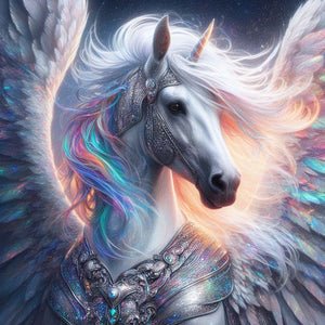 Unicorn-Full Round Diamond Painting-30x30cm