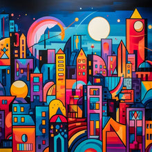 Load image into Gallery viewer, Color House-Full Round Diamond Painting-40x40cm
