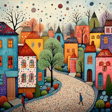 Load image into Gallery viewer, Color House-Full Round Diamond Painting-30x30cm
