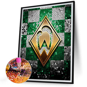 Werder Bremen Logo-Full Round Diamond Painting-30x40cm