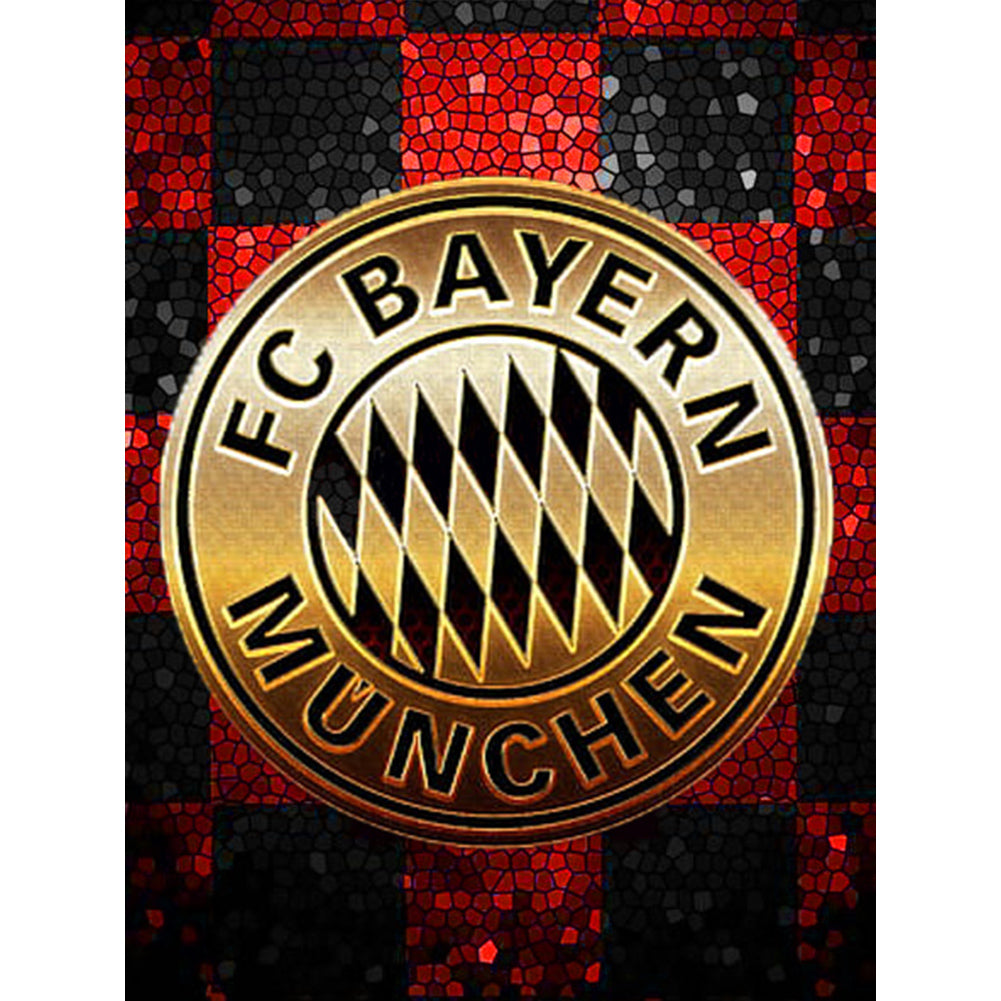 Bayern Munich Logo-Full Round Diamond Painting-30x40cm