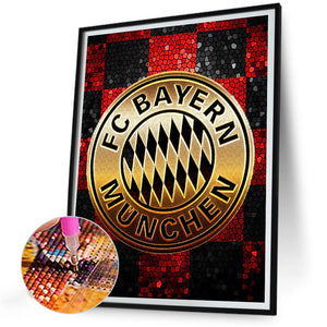Bayern Munich Logo-Full Round Diamond Painting-30x40cm