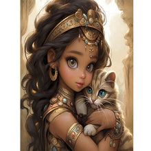 Load image into Gallery viewer, Sweet Girl-Full Round Diamond Painting-30x40cm
