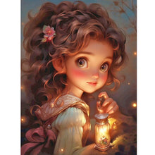 Load image into Gallery viewer, Sweet Girl-Full Round Diamond Painting-30x40cm
