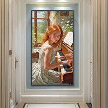Load image into Gallery viewer, Girl-Full Round Diamond Painting-40x75cm-Large Size
