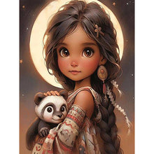 Load image into Gallery viewer, Life of Pets Girl-Full Round Diamond Painting-30x40cm
