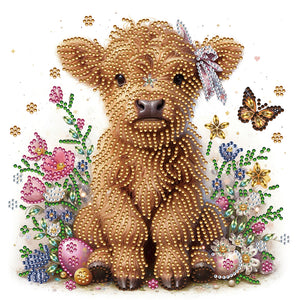 Yak-Partial Special Diamond Painting-30x30cm