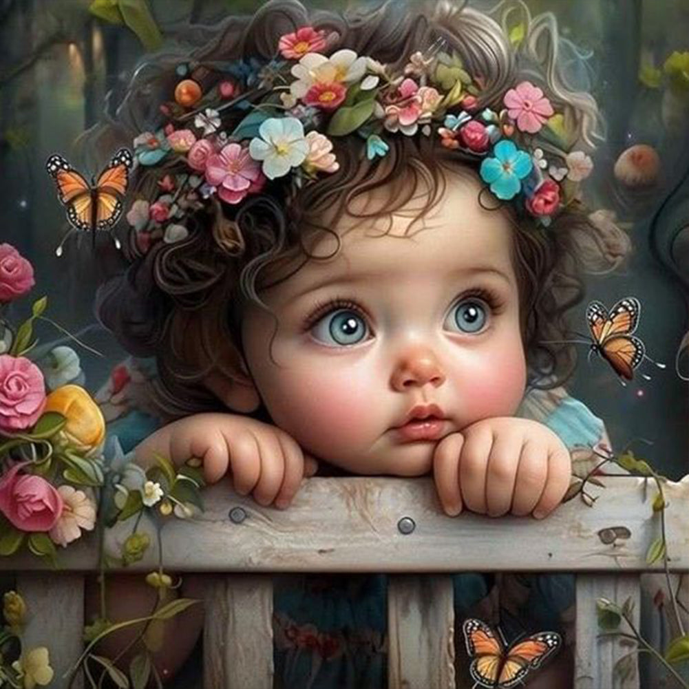 Fantasy Girl-Full Round Diamond Painting-30x30cm