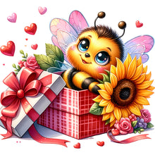 Load image into Gallery viewer, Bee-Full Round Diamond Painting-30x30cm
