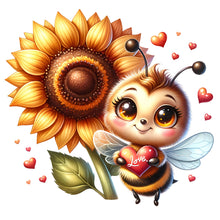 Load image into Gallery viewer, Bee-Full Round Diamond Painting-30x30cm
