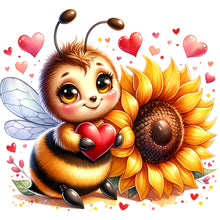 Load image into Gallery viewer, Bee-Full Round Diamond Painting-30x30cm
