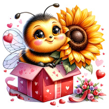 Load image into Gallery viewer, Bee-Full Round Diamond Painting-30x30cm
