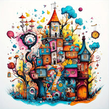 Load image into Gallery viewer, Color House-Full Round Diamond Painting-40x40cm
